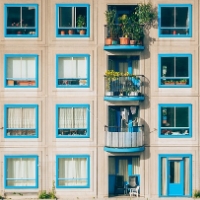 Aussicht vom Balkon